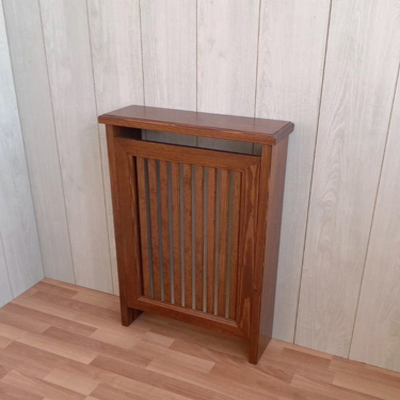 Copritermo in pino svezia colore noce